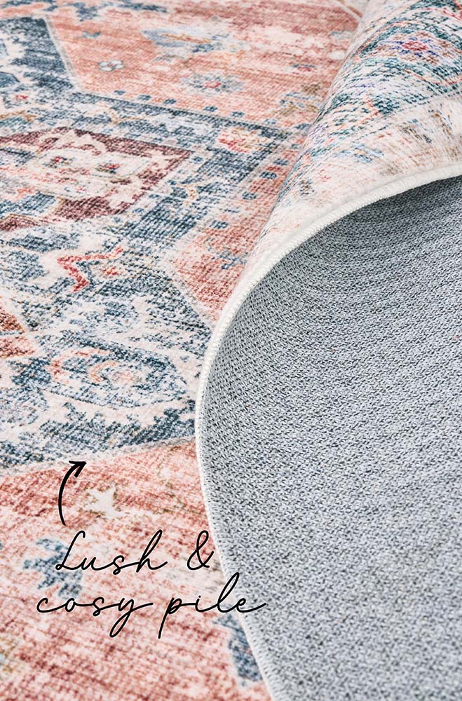 Revive Lila Rust Washable Rug - Image 7