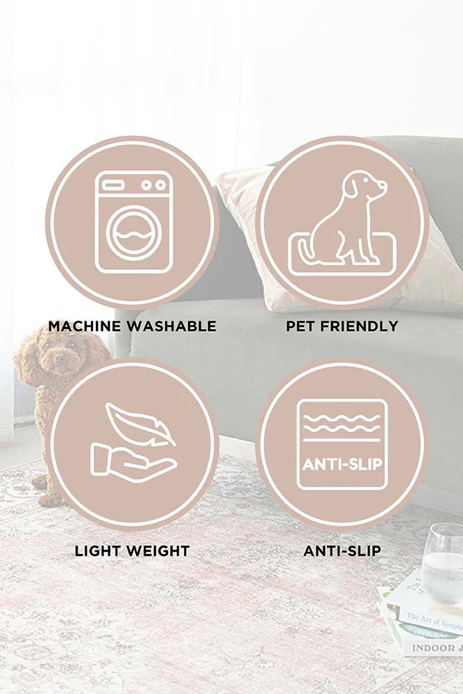 Revive Roxy Pastel Washable Rug - Image 10