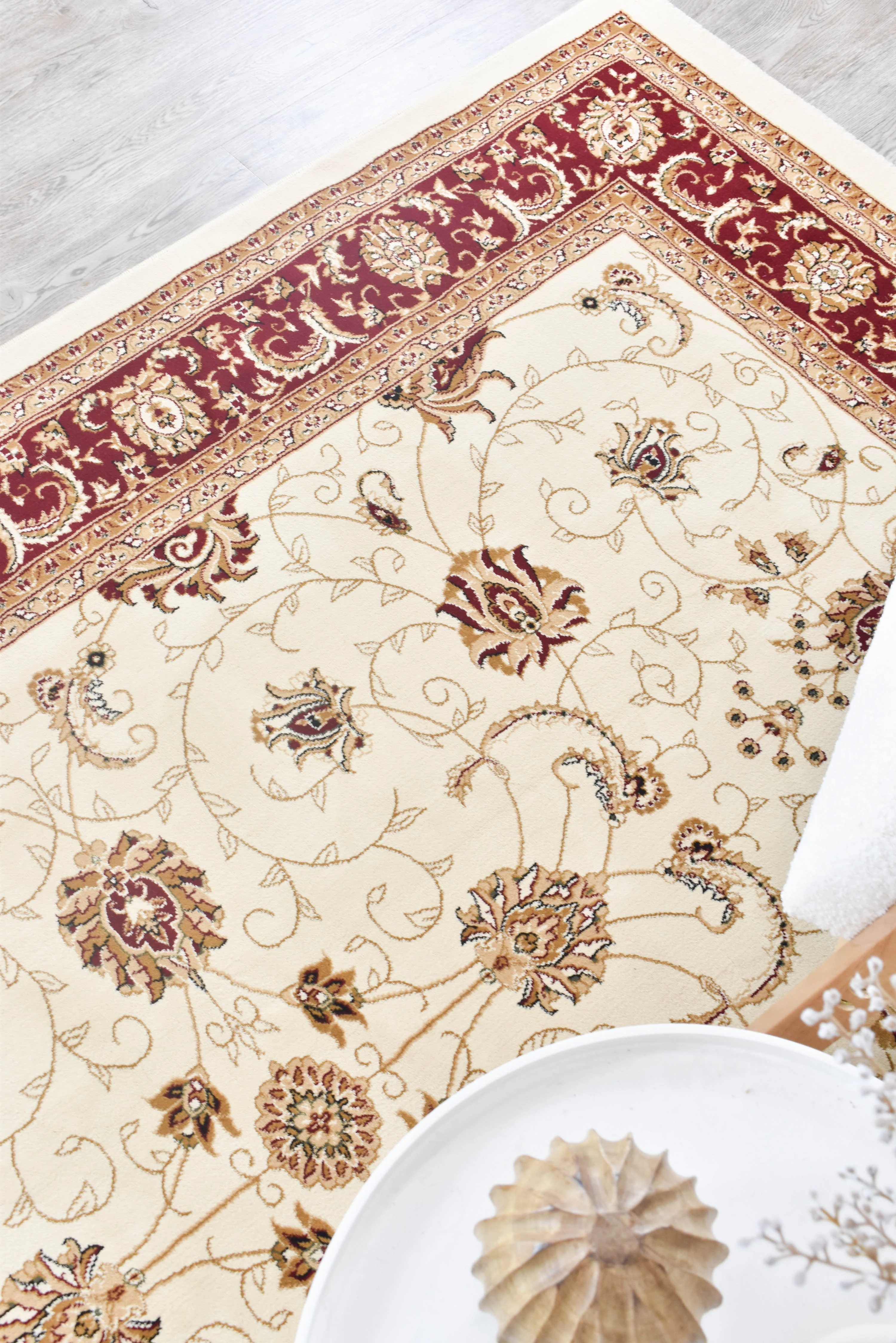 Vienna 84 Cream Red Rug - Image 4