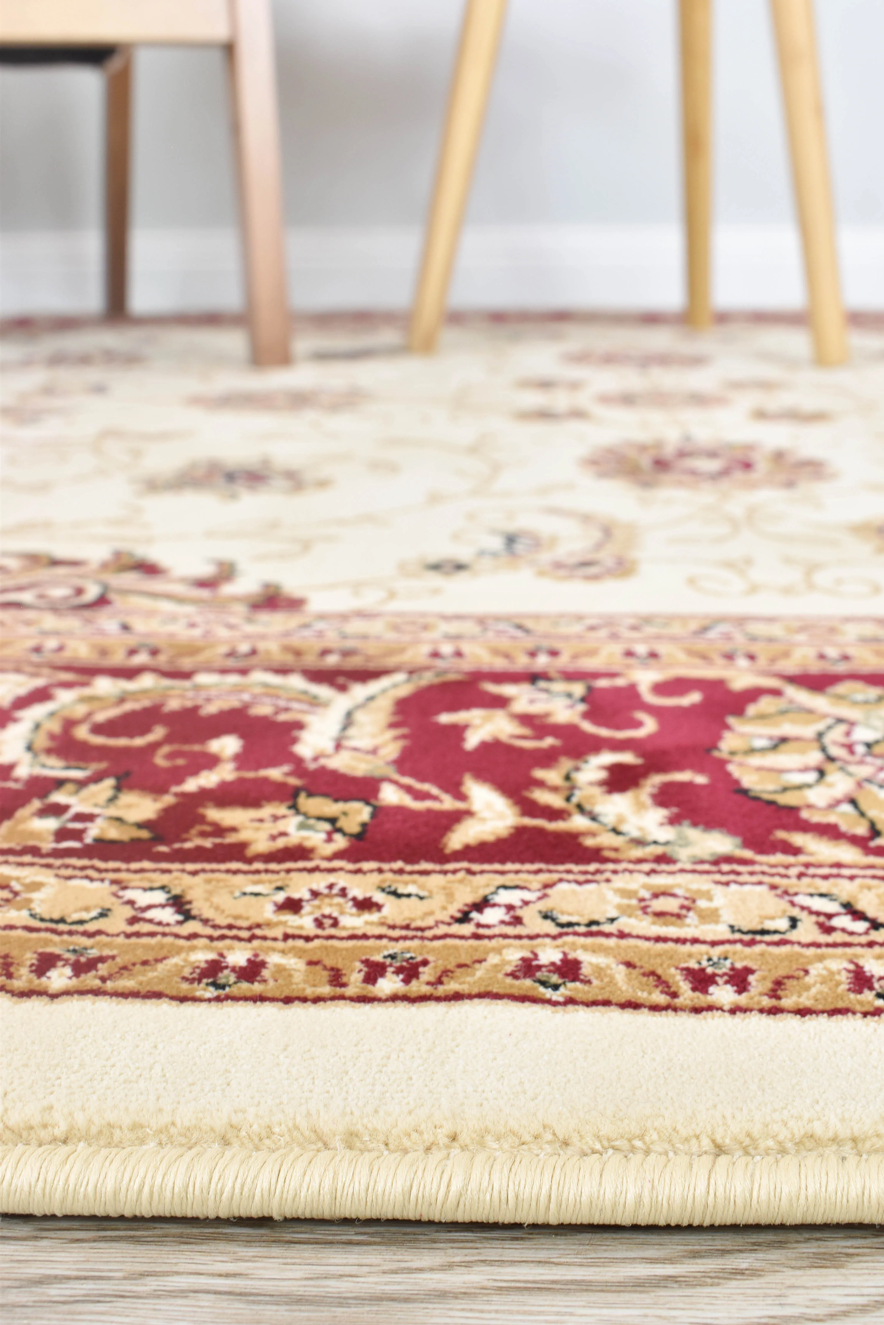 Vienna 84 Cream Red Rug - Image 7