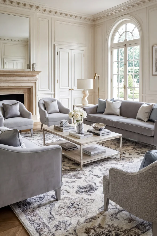 Roman Pearl Bloom Rug - Image 2