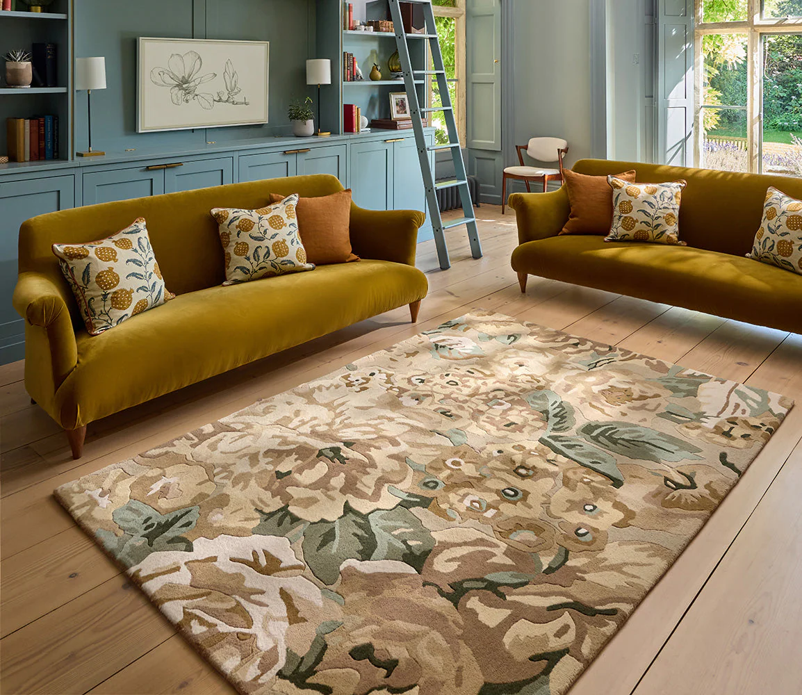 Sanderson Rose & Peony Birch 045001 Rug - Image 2