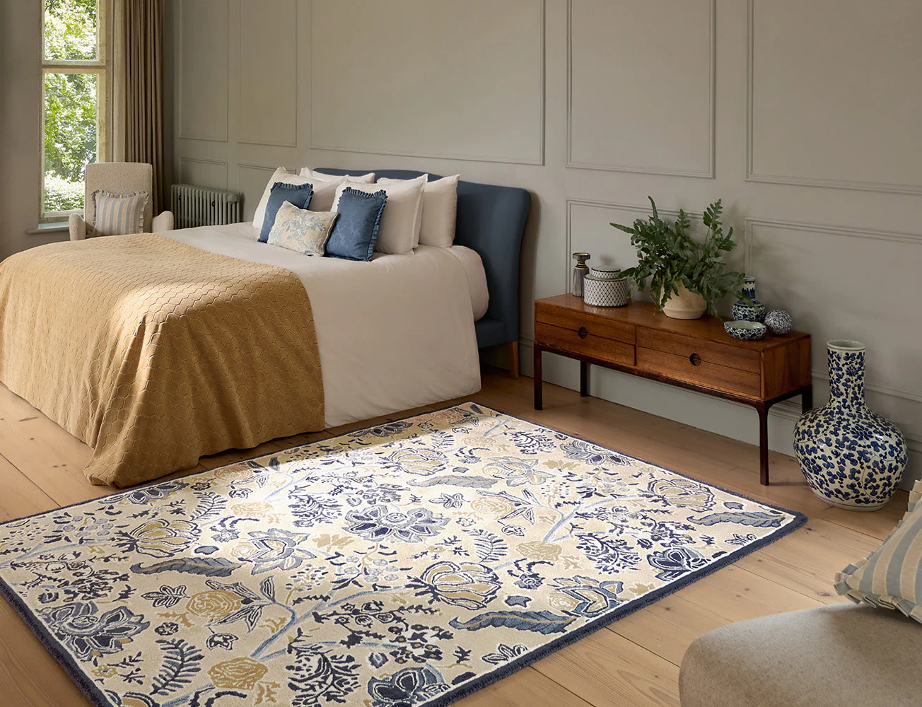 Sanderson Shalimar China Blue 148508 Rug - Image 7
