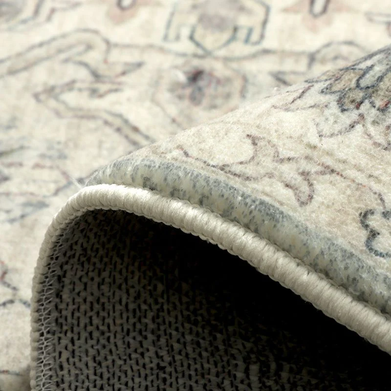 Santiago Grey Machine Washable Rug - Image 5