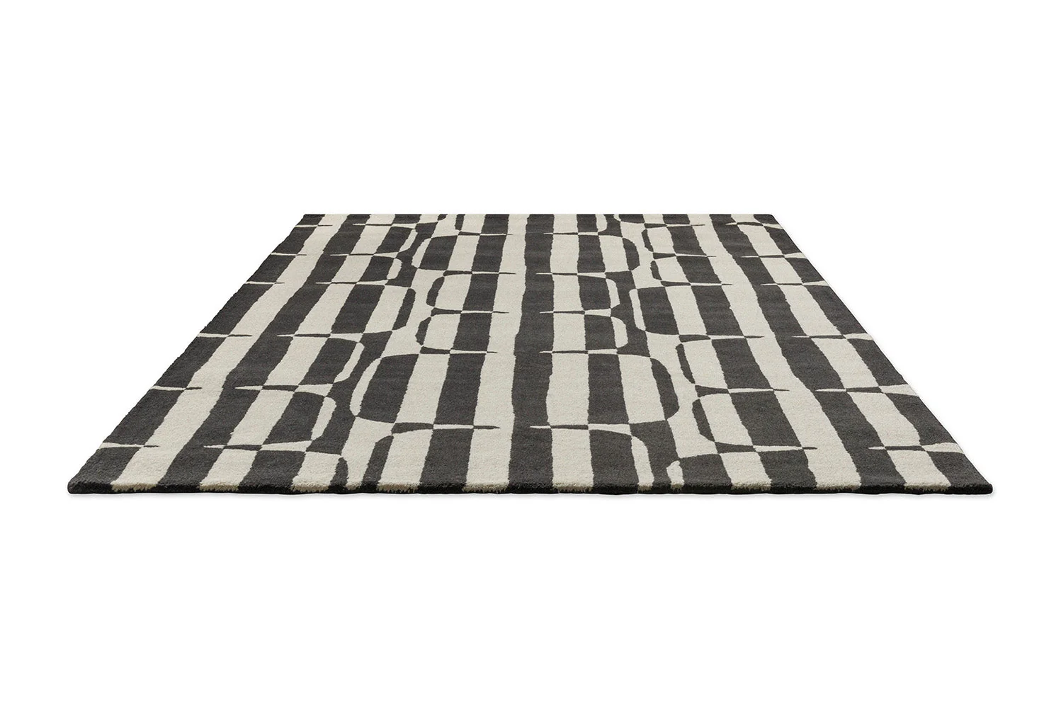 Scion Lohko Stripe Charcoal 123105 Rug - Image 4