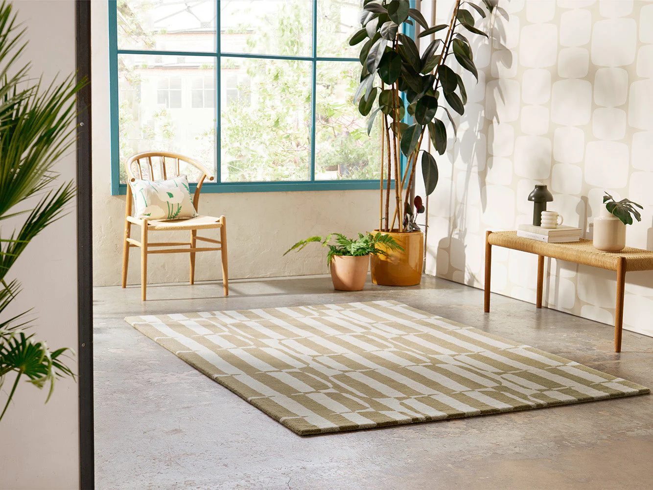 Scion Lohko Stripe Pebble 123101 Rug - Image 7