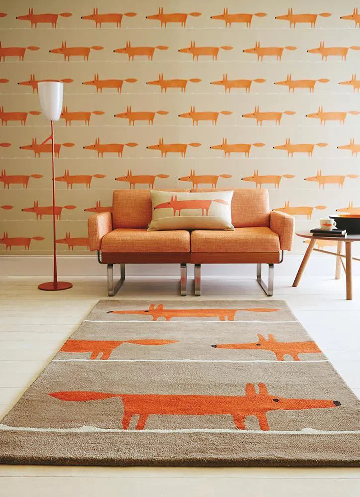 Scion Mr Fox Rug Cinnamon 25303 - Image 2