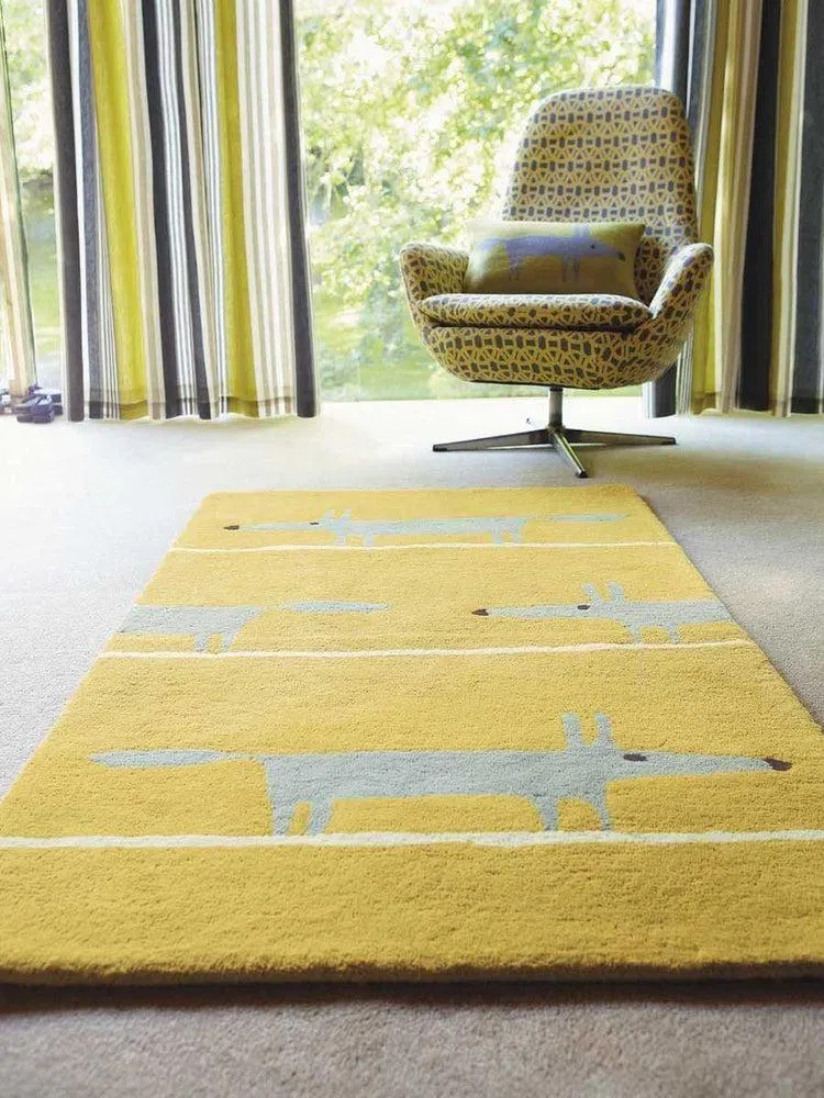 Scion Mr Fox Rug Mustard 25306 - Image 2