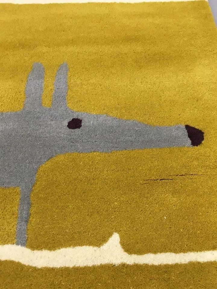Scion Mr Fox Rug Mustard 25306 - Image 3