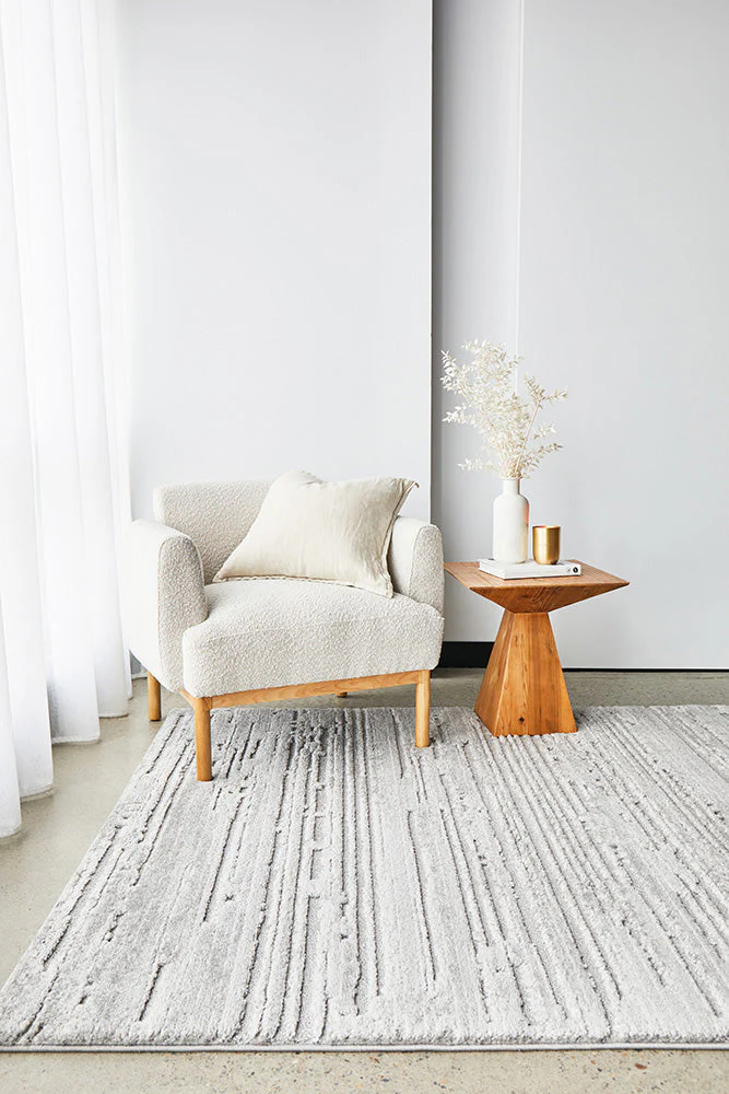 Serenade Ezra Silver Rug - Image 3