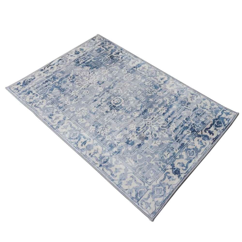 Shay Blue Machine Washable Rug - Image 4