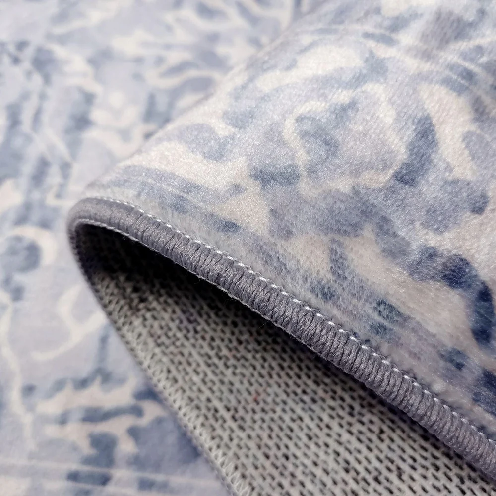 Shay Blue Machine Washable Rug - Image 6