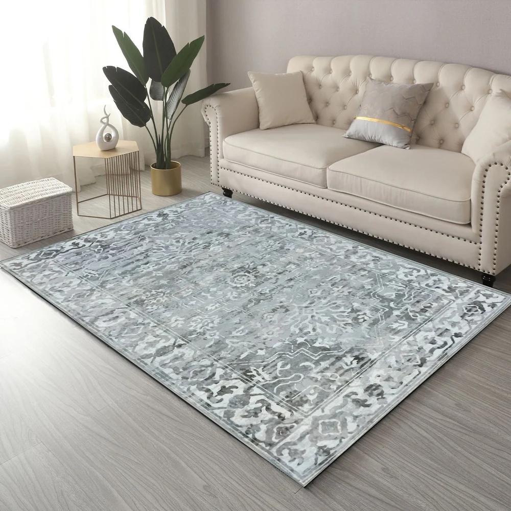 Shay Grey Machine Washable Rug - Image 3