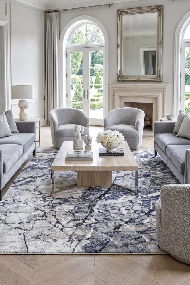 Roman Oceanic Blue Rug - Image 2