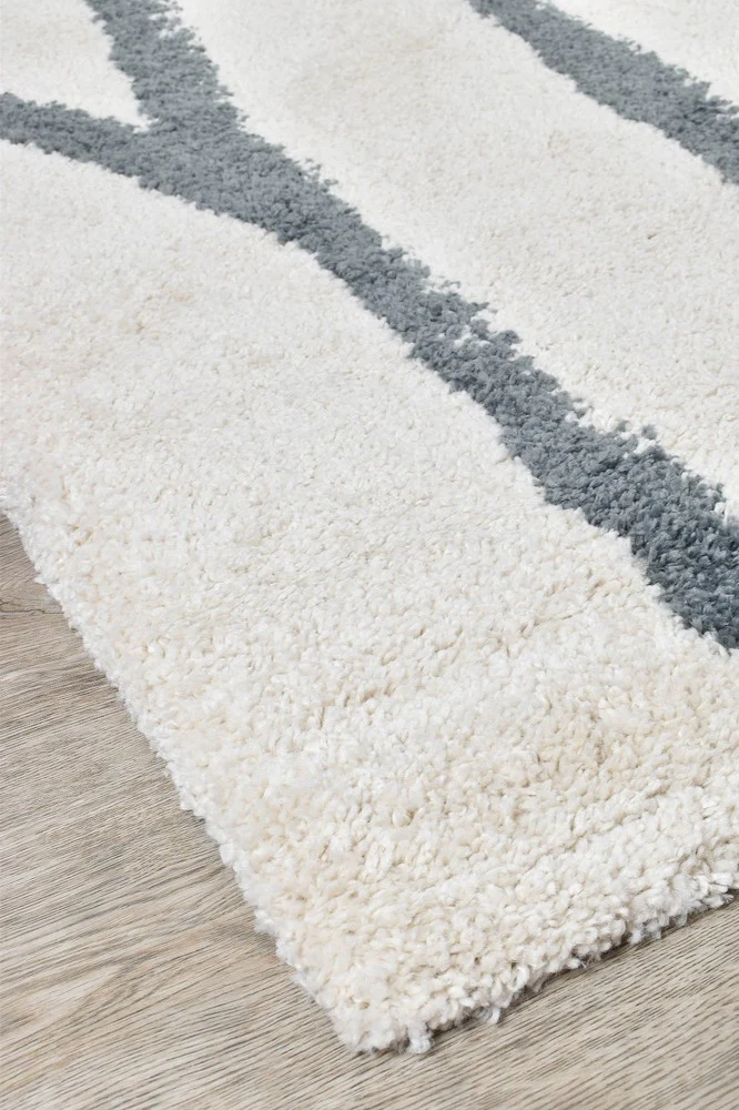 Elle 28 Cream Grey Rug - Image 3