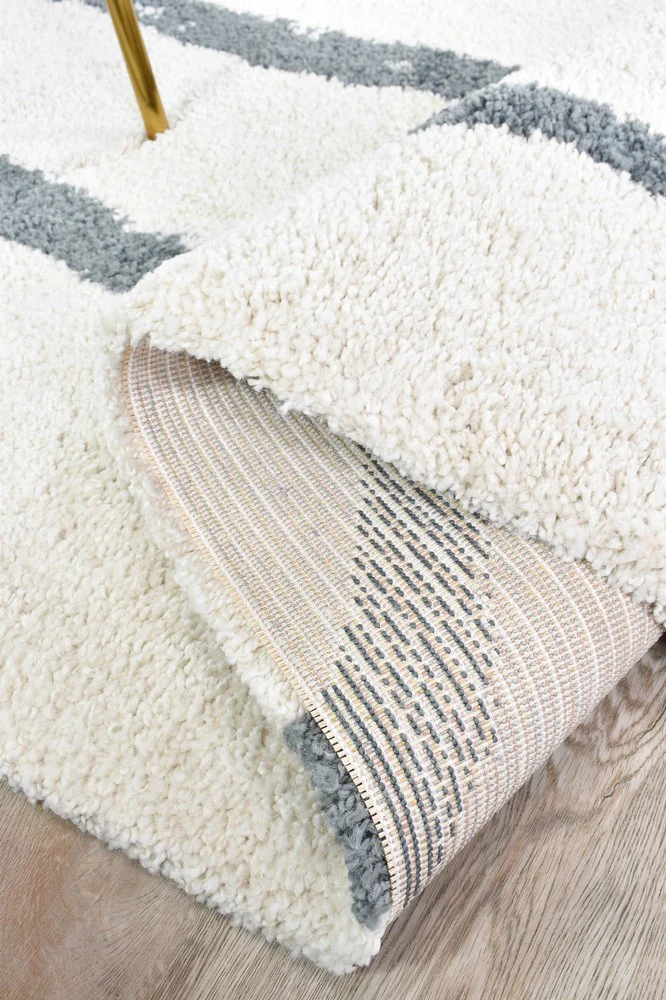 Elle 28 Cream Grey Rug - Image 7