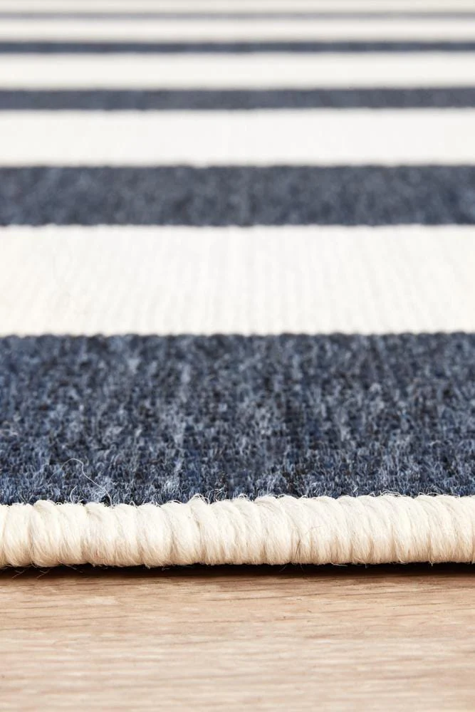 Seaside 4444 Navy White Rug - Image 9