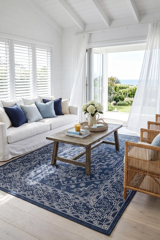 Seaside 5555 Navy Rug - Image 3