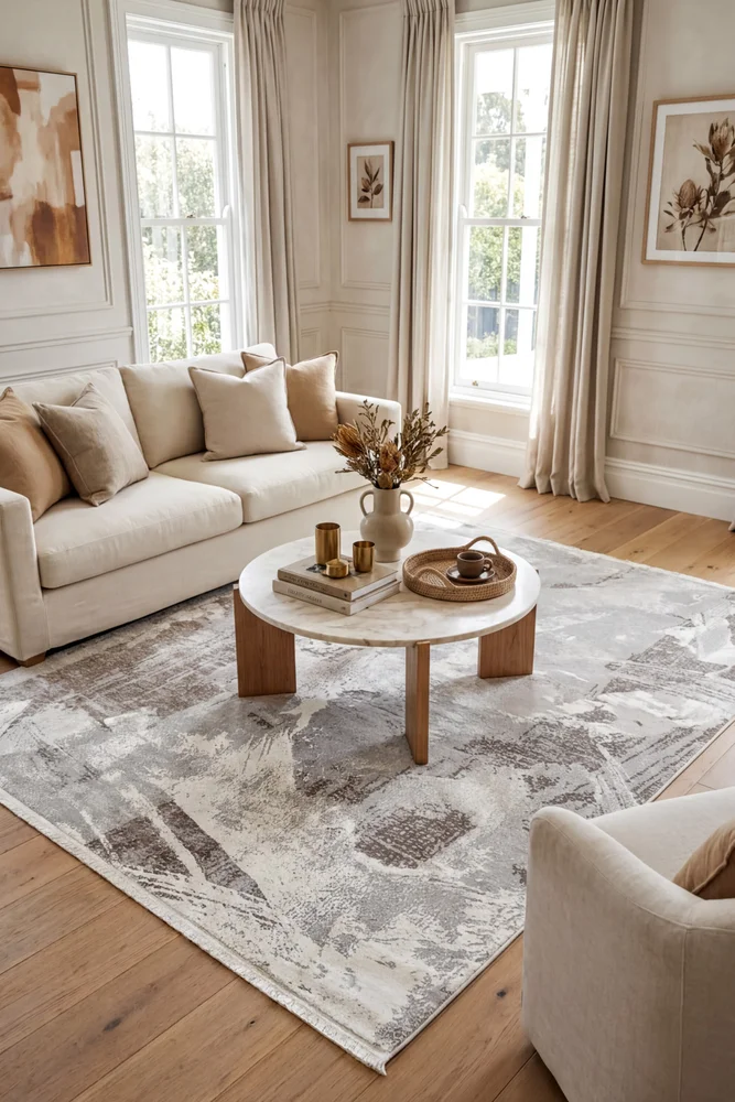Eternal 70 Beige Grey Rug - Image 2