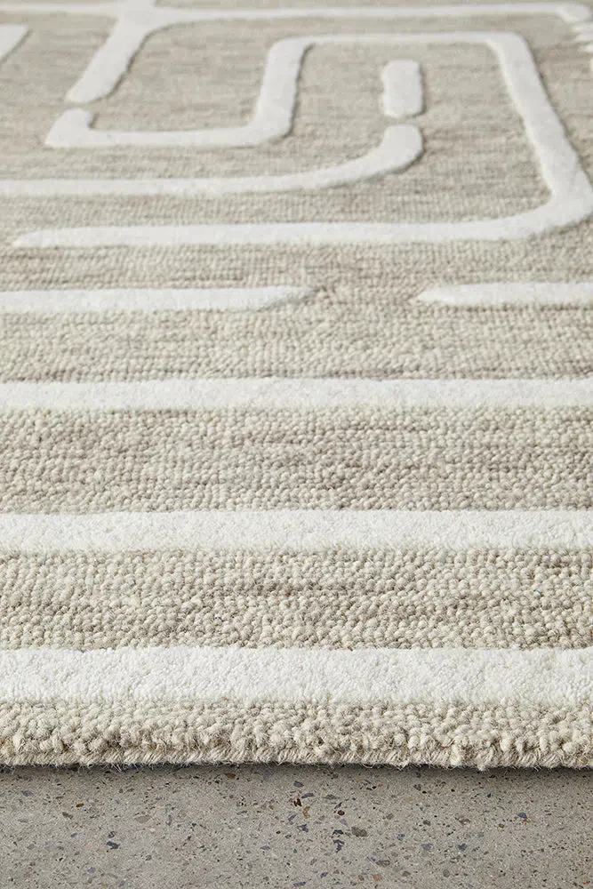 Summit Maze Linen Rug - Image 8