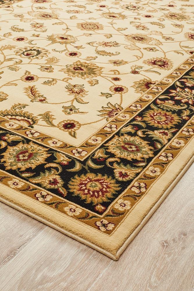 Sydney Classic Rug Ivory with Black Border - Image 4