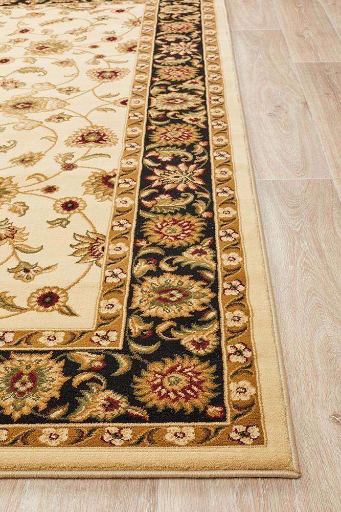 Sydney Classic Rug Ivory with Black Border - Image 5