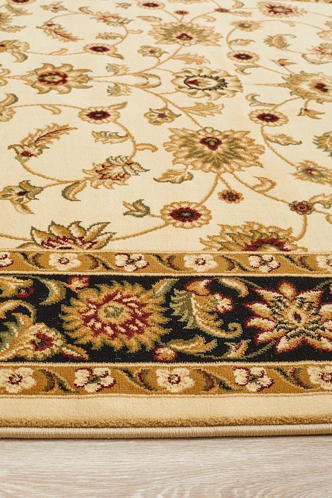 Sydney Classic Rug Ivory with Black Border - Image 6