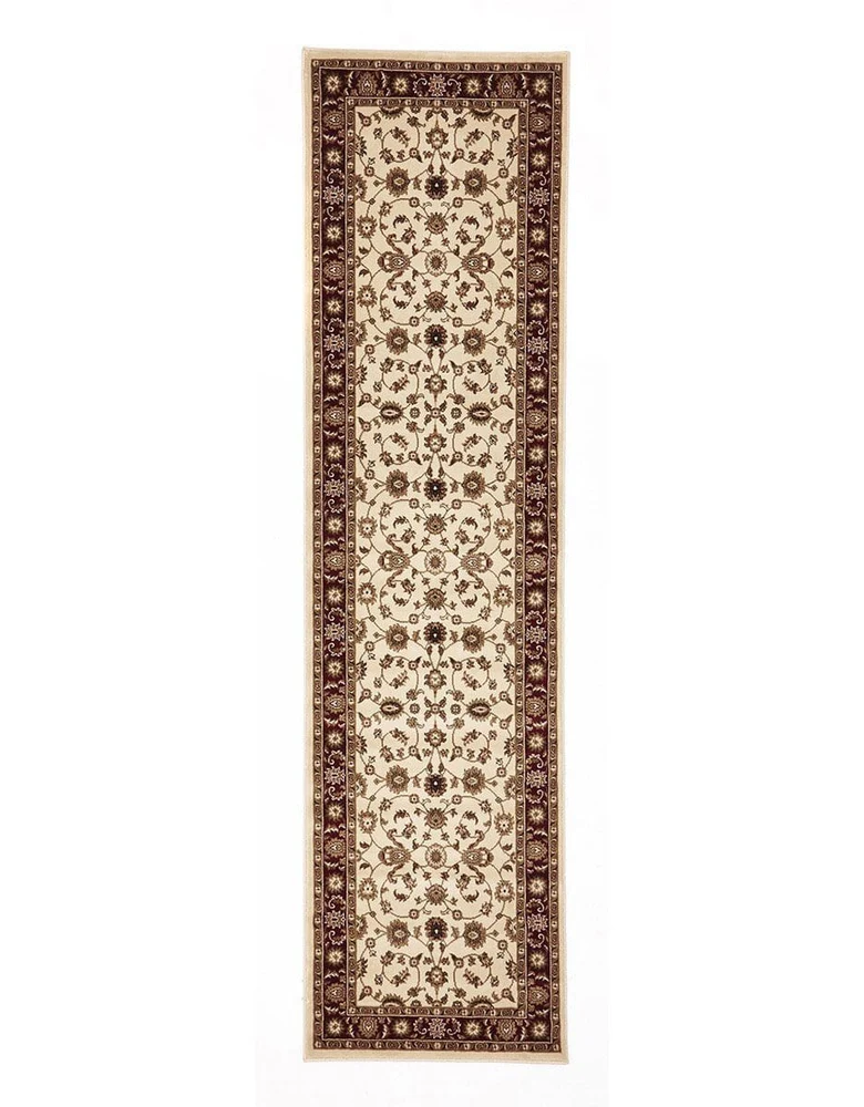 Sydney Classic Rug Ivory with Red Border - Image 9