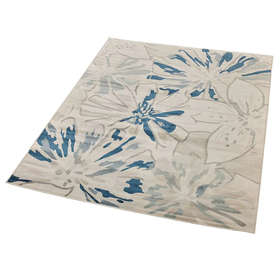 Tawang Navy and Cream Indoor Outdoor Rug - Image 6