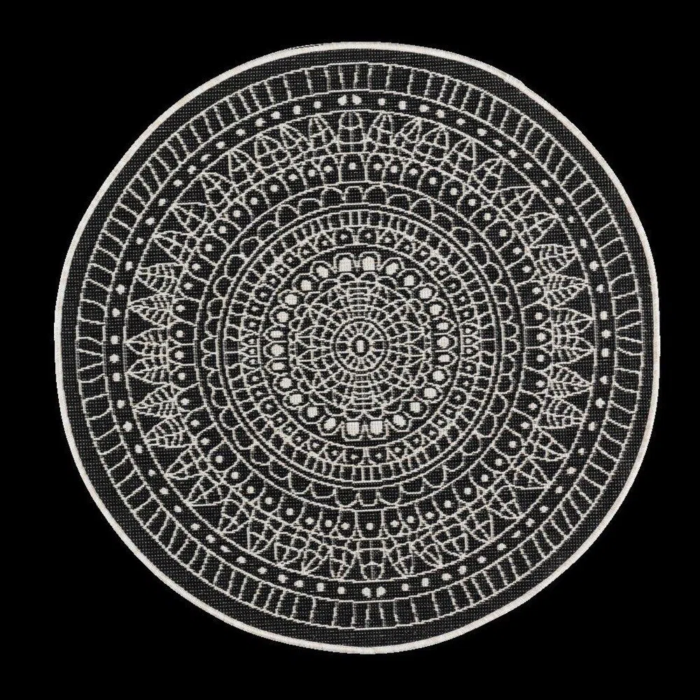 Terrazzo 39 Reversible Round Black - Image 9