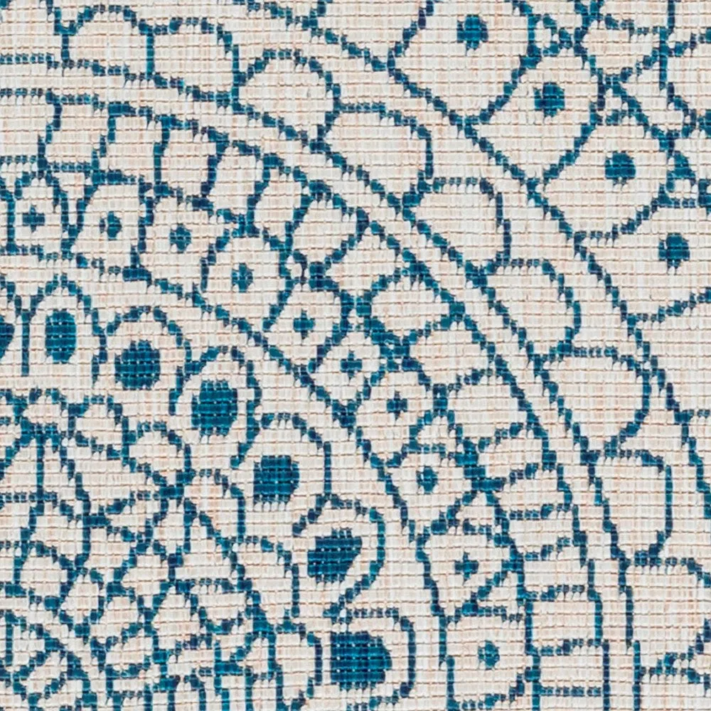 Terrazzo 39 Reversible Round Ocean Blue - Image 6