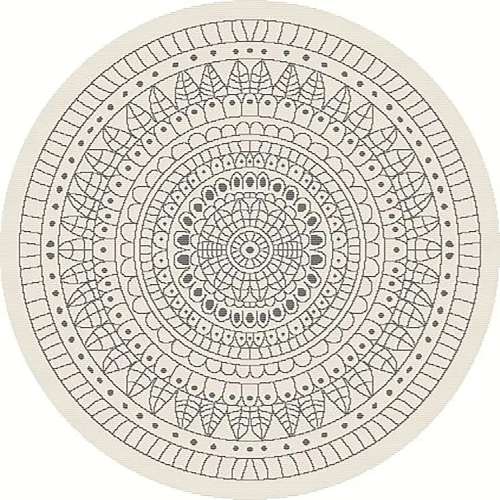 Terrazzo 39 Reversible Round Silver