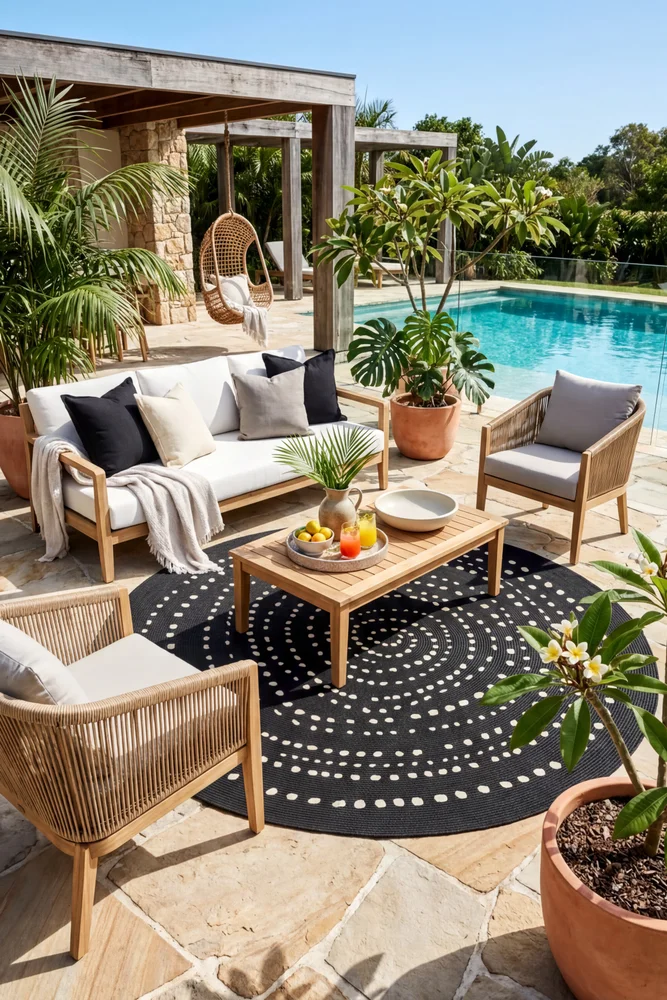 Terrazzo 40 Reversible Round Black - Image 2