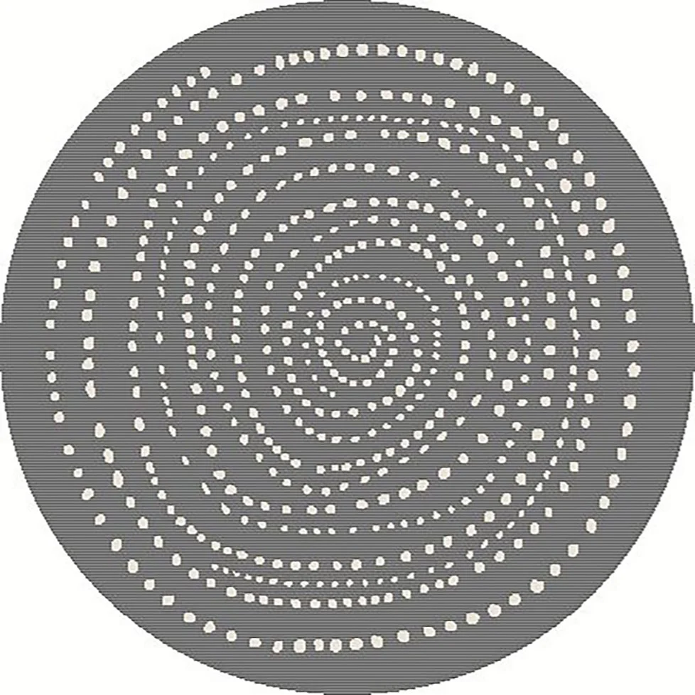 Terrazzo 40 Reversible Round Silver