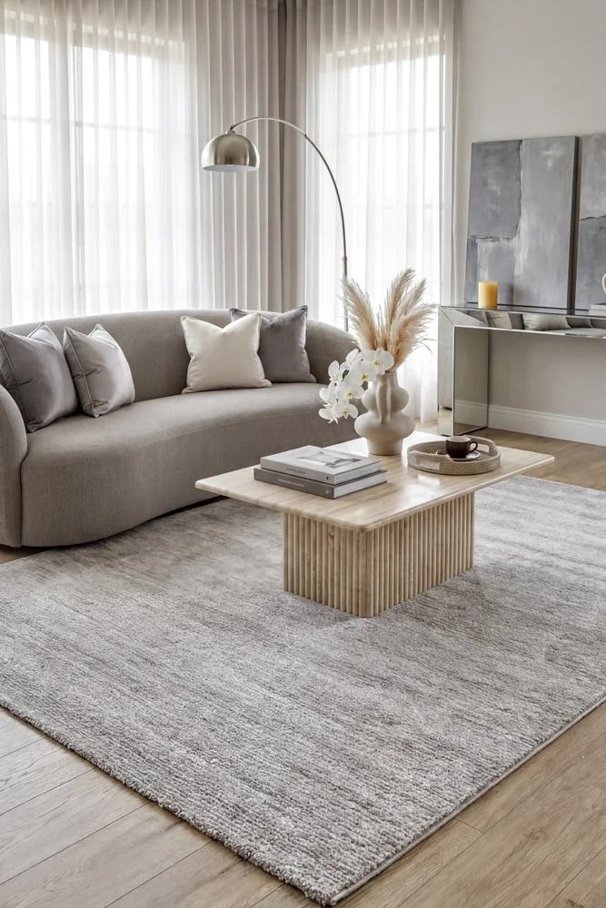 Contour Opal Grey Rug - Image 2