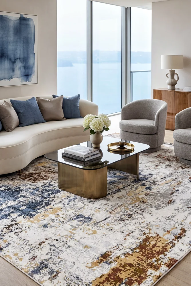 Finnegan Teak Water Rug - Image 2