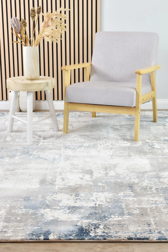 Eternal 97 Navy Grey Rug - Image 3
