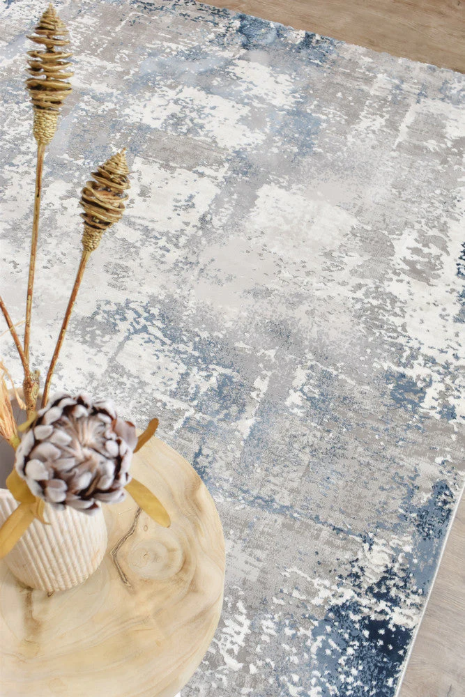 Eternal 97 Navy Grey Rug - Image 5