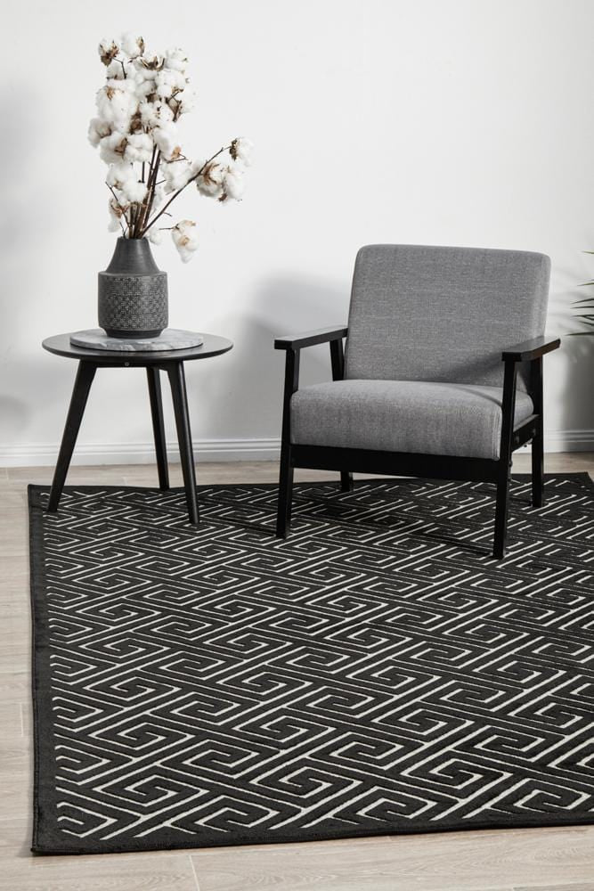 York Alice Black & Gold Rug - Image 3