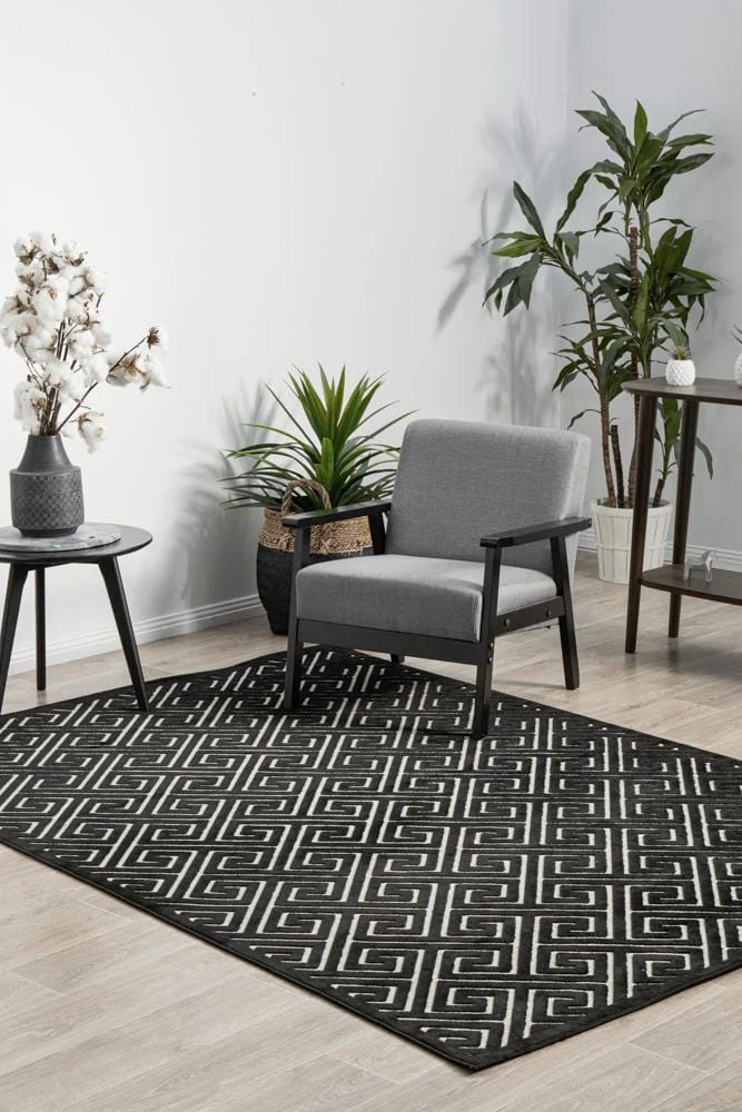 York Alice Black & Gold Rug - Image 4
