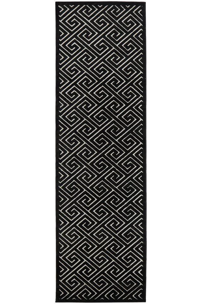 York Alice Black & Gold Runner Rug - Image 2