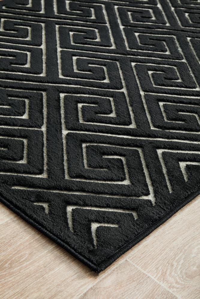 York Alice Black & Gold Runner Rug - Image 6