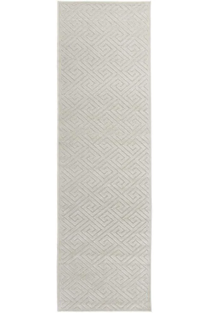 York Alice Natural White Runner Rug - Image 2