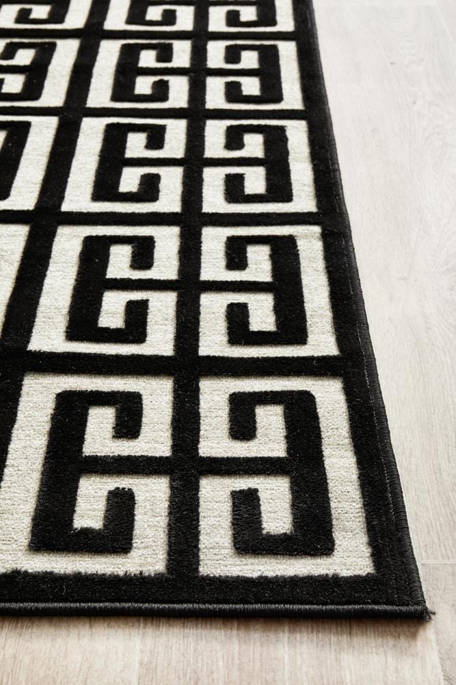 York Brenda Black & Gold Runner Rug - Image 7