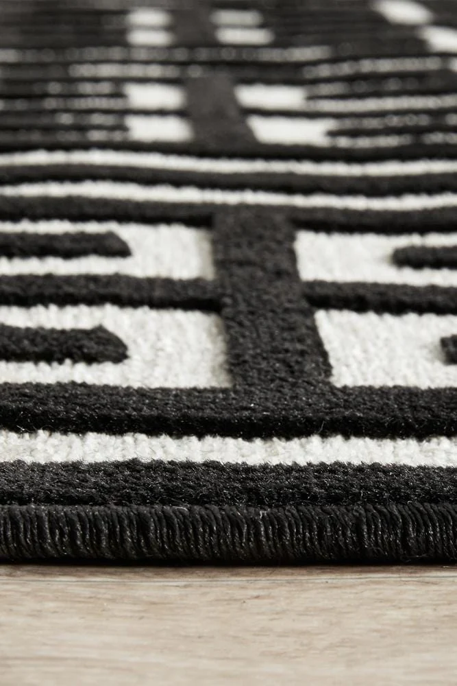 York Brenda Black & Gold Runner Rug - Image 8