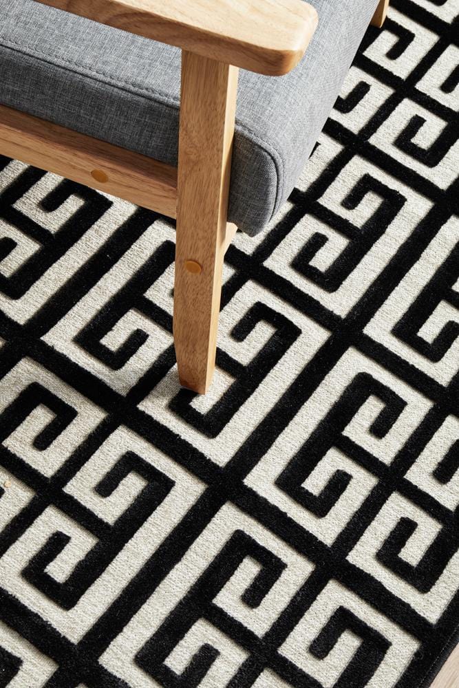 York Brenda Black & Gold Runner Rug - Image 9