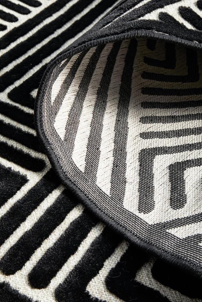 York Cindy Black & Gold Runner Rug - Image 10