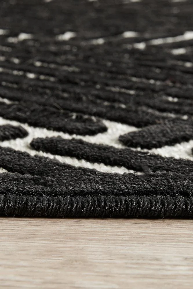 York Cindy Black & Gold Runner Rug - Image 8
