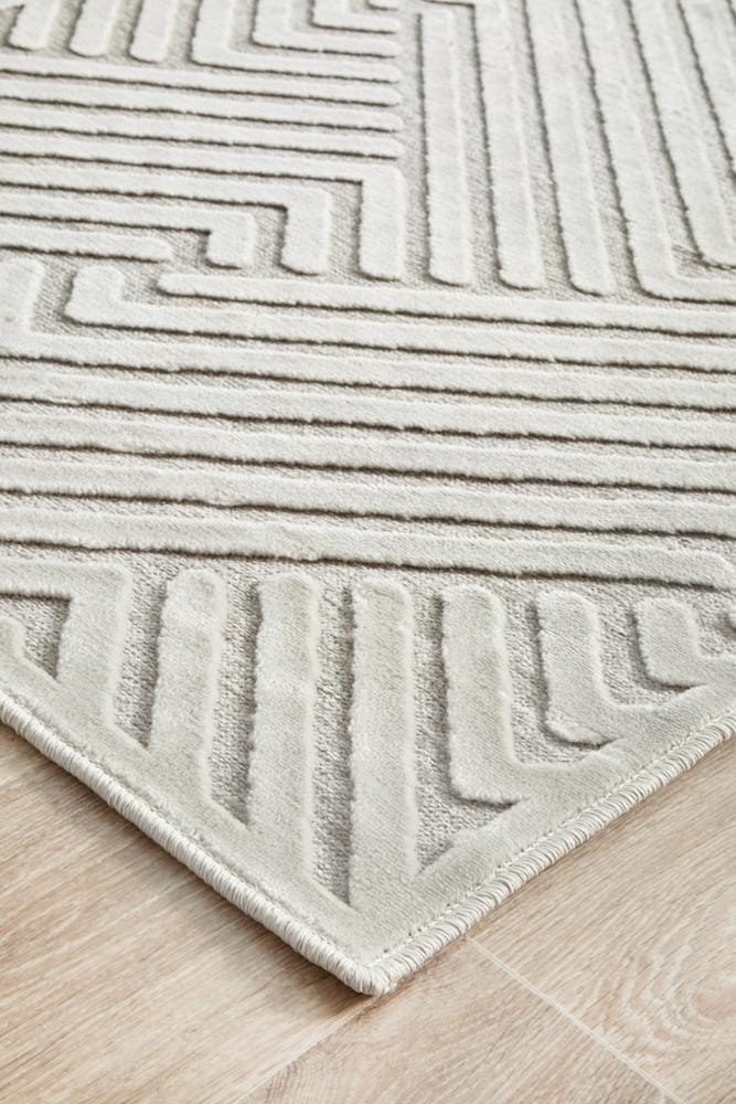 York Cindy Natural White Runner Rug - Image 6