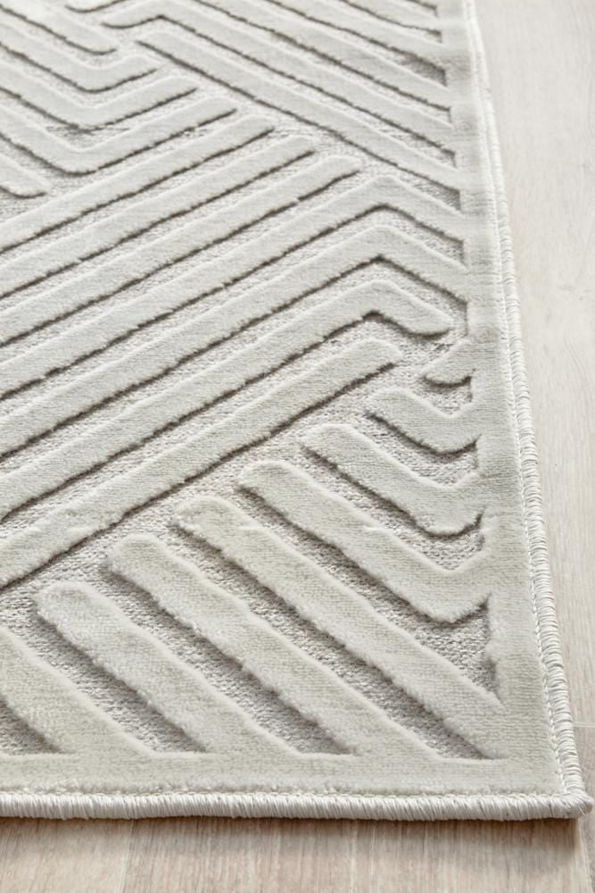 York Cindy Natural White Runner Rug - Image 7